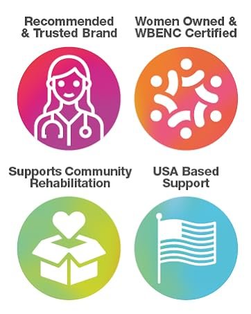 Recommended brand, Women-Owned, Supports Rehabilitation, USA based service