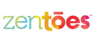 ZenToes Brand Logo in Rainbow