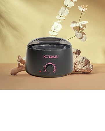 the kotamu black wax pot kit for hair removal