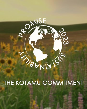 the kotamu eco-conscious commitment