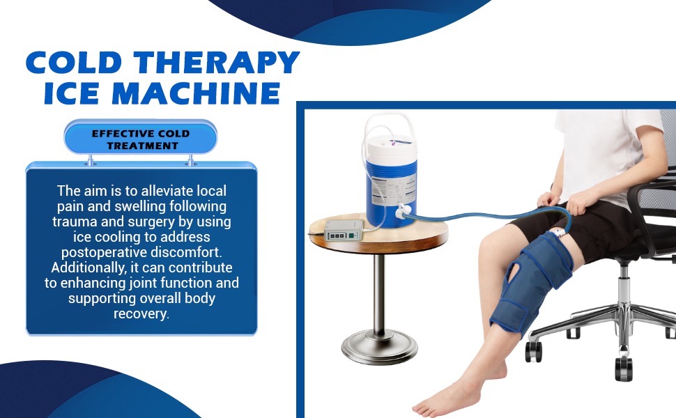 Cold therapy machine for knee