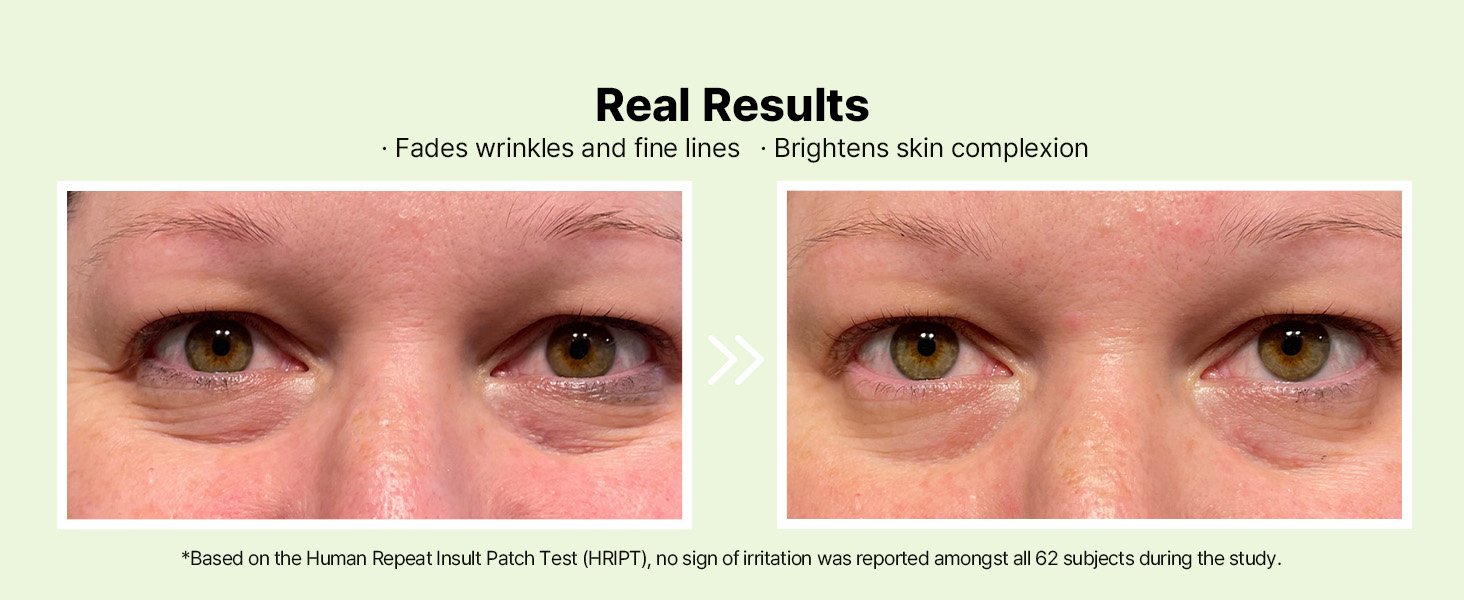 real results fades wrinkles and fine lines brightens skin complexions clinically tested