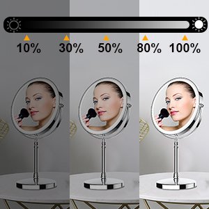 Color Dimmable Lights of makeup mirror