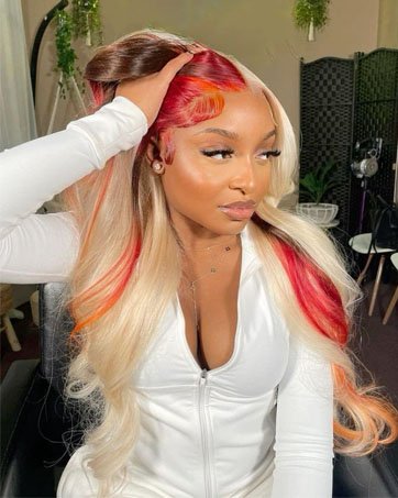 613 lace front wig human hiar