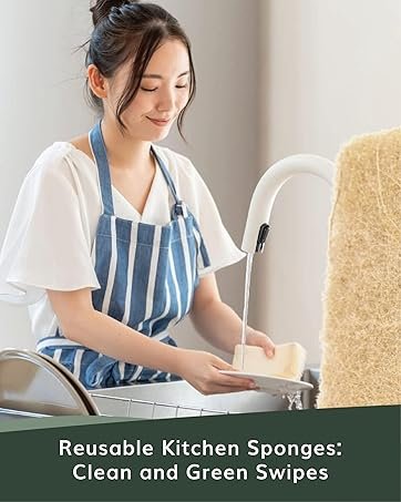 greenzla products sustainability bamboo cotton kitchen sponges