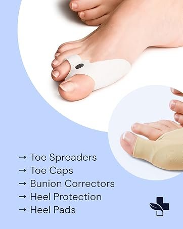 yogamedic toe spreader heel protector bunion corrector pad