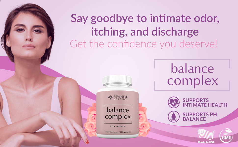 Balance Complex for Women Bacterial Vaginosis Vagina Health Supplement Natural Remedy BV Treatment 