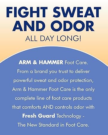 FIght Sweat and Odor with Arm and Hammer Foot Care