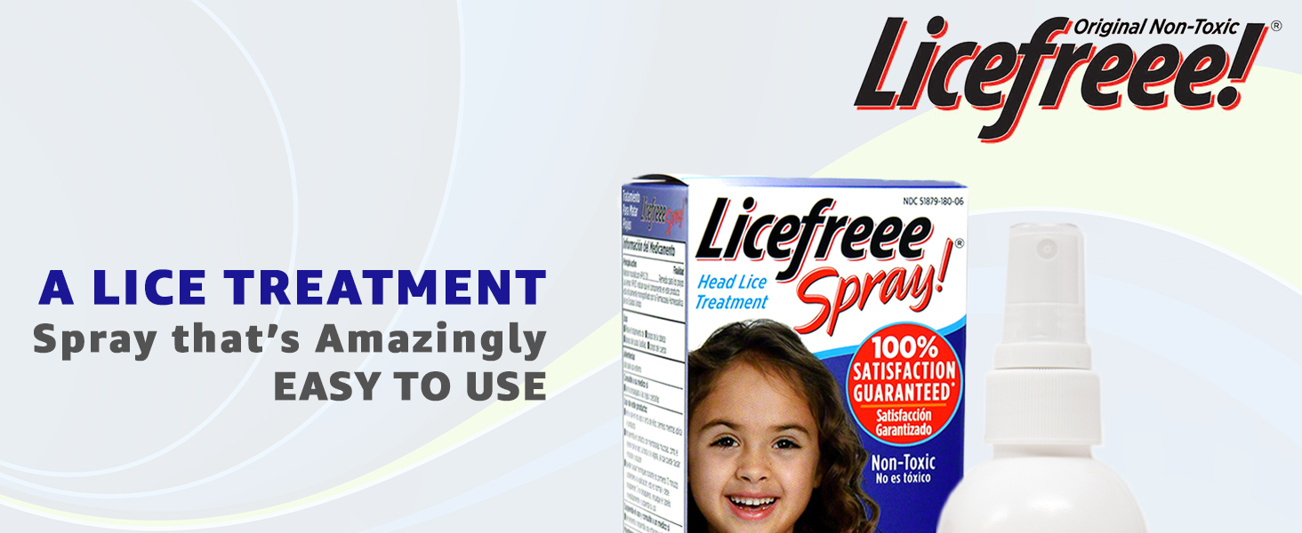 Licefreee Spray! Tec Labs Head Lice Spray - Includes Professional Metal Nit and Lice Comb