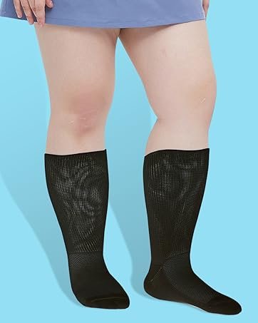 Wide Diabetic Socks for Men Women Plus Size,Lymphedema Socks,Socks for Swollen Feet and Ankles