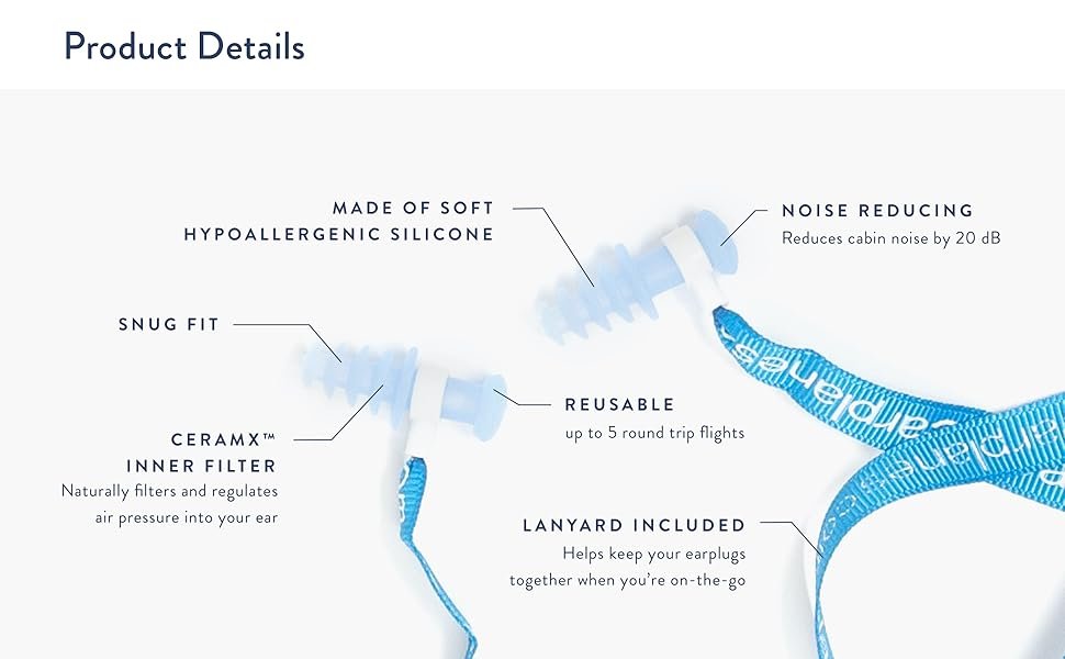 EP2 is reusable, noise reducing, includes lanyard, made of soft hypoallergenic silicone.